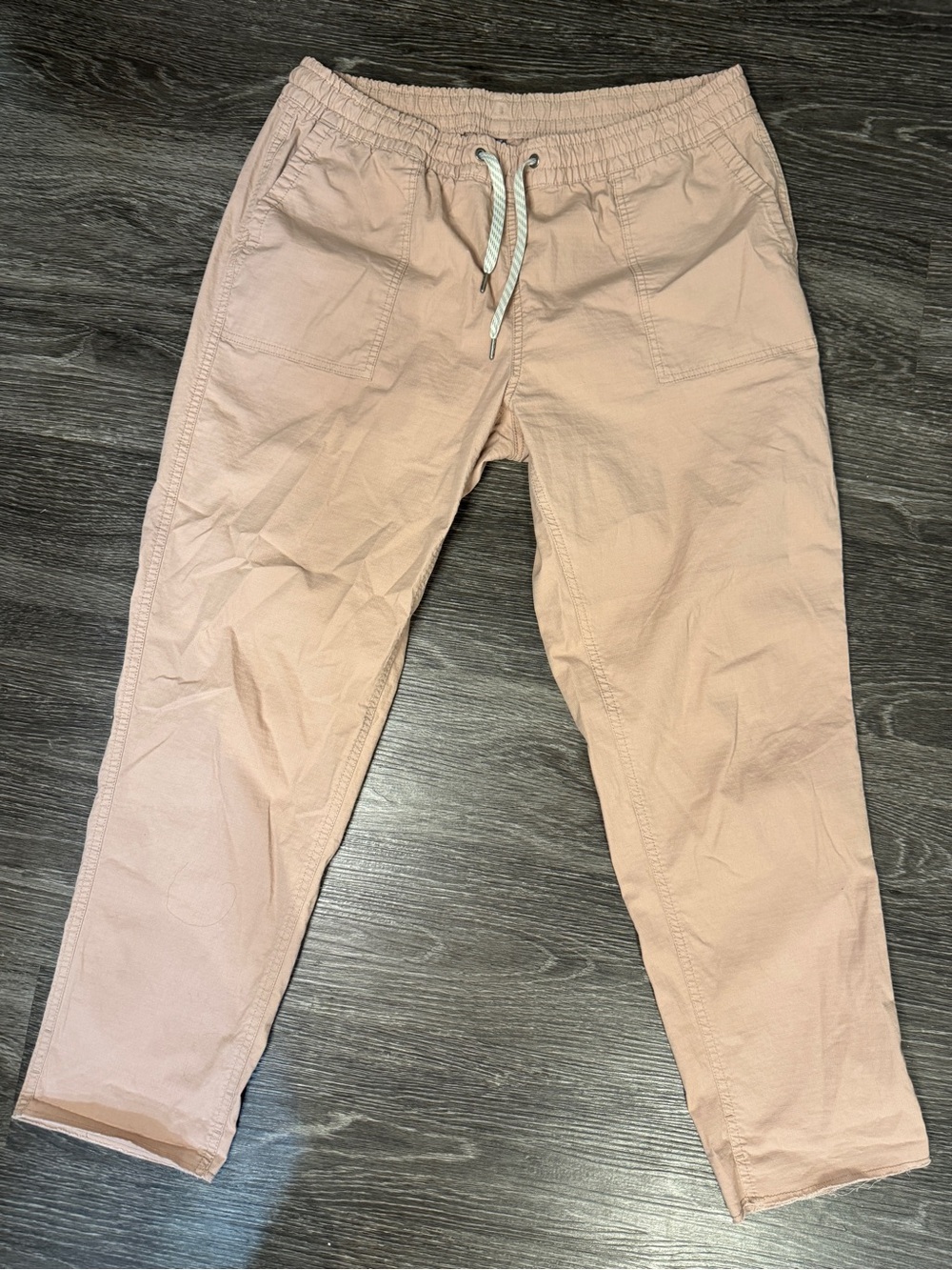 Vuori Vintage Ripstop Pants Dogwood Pink Size Large Organic Cotton